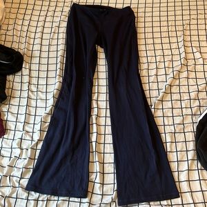 COPY - Athletic Navy Blue Yoga Pants/ FLARE LEGGINGS- Leggings-Size Small